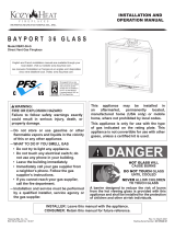 Kozyheat Bayport 36 Glass Owner's manual