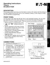 Eaton E5-248-C1420 timer Operating instructions