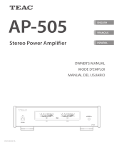 TEAC AP-505 Owner's manual