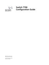 3com Switch 7700 Configuration manual