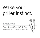 Brookstone Stainless Steel Grill Set Owner's manual