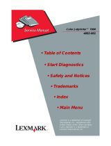Lexmark 7000 Color Jetprinter User manual
