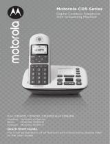 Motorola CD5011 Quick start guide