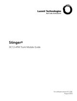Lucent Technologies Stinger OC12-ATM User manual