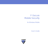 F-SECURE MOBILE SECURITY FOR WINDOWS MOBILE - User manual