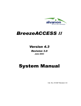 Alvarion BreezeACCESS II System Manual