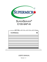 Supermicro E100-9AP-IA User manual