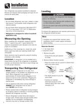 Maytag MBF2262HEW - 22 cu. Ft. Bottom Freezer Refrigerator Installation Instructions Manual