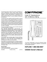 Conairphone CID200 Owner's manual
