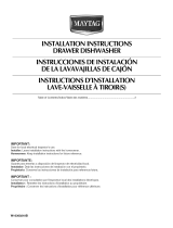 Maytag MDD8000AWS3 Installation Instructions Manual