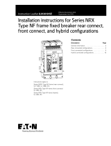 Eaton Series NRX Installation Instructions Manual