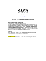 Alfa Network AIP-W525H V2 Setup Manual