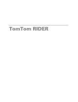 TomTom RIDER 2nd edition User manual