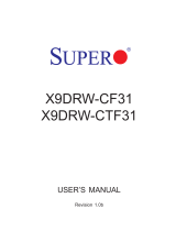 Supermicro X9DRW-CF31 User manual
