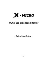 X-Micro WLAN 11g User manual