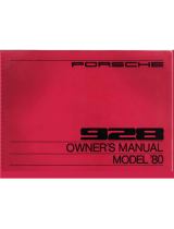 Porsche 928 1980 Owner's manual