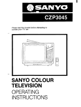 Sanyo CZP3045 Operating Instructions Manual