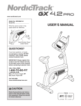 NordicTrack Gx 4.2 Pro Bike User manual