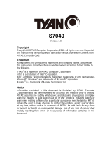 Tyan S7040 User manual