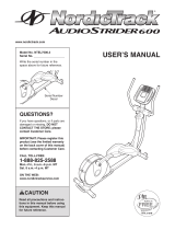NordicTrack AudioStrider 600 User manual