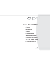 Lanzar Opti 1400D Owner's manual