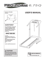 Pro-Form 6.75q User manual