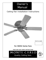 Monte Carlo Fan Company 5DH52 Series Owner's manual