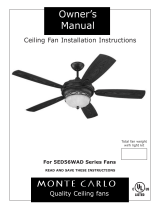 Monte Carlo Fan Company 5ED56WAD Series Owner's manual