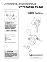 Pro-Form 740EKG PFEVEX2915.0 User manual