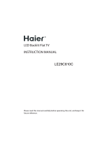 Haier LE29C810C User manual