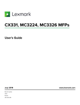 Lexmark CX331 User manual