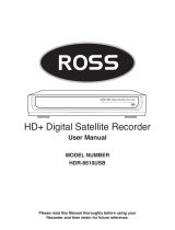 Ross HDR-8610USB User manual