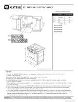 Maytag MES5875BAS - 30 Inch Slide-In Electric Range User manual