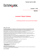 Lexmark 13P0150 - C 750dtn Color Laser Printer User manual