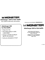 Monster iSlimCharger USB User Manual And Warranty Information