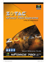 Nvidia zotac nforce 790i-supreme Quick Reference Manual