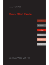 Lenovo Vibe Z2 Pro Quick start guide