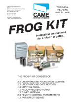 CAME FROG-P KIT Installation Instructions Manual