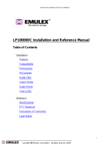 Emulex LP10000DC Installation And Reference Manual