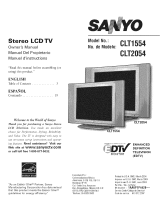 Sanyo CLT2054 Owner's manual