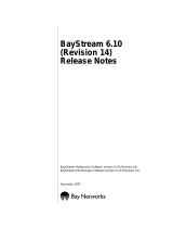 Bay Networks Baystream 6 Release note