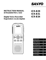 Sanyo ICR-B31 User manual