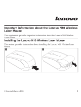 Lenovo N10 Important information