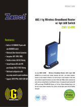 Zonet ZSR1134WE Product information