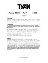 Tyan S5162 User manual