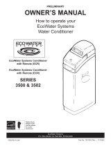 EcoWater 3500 Series Owner's manual