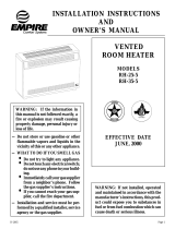 Empire RH-25-5 Installation Instructions And Owner's Manual