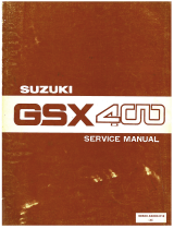 Suzuki 1980 GSX400 User manual