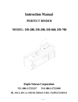 Duplo DB-200 User manual