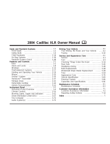 Cadillac 2004 XLR Owner's manual